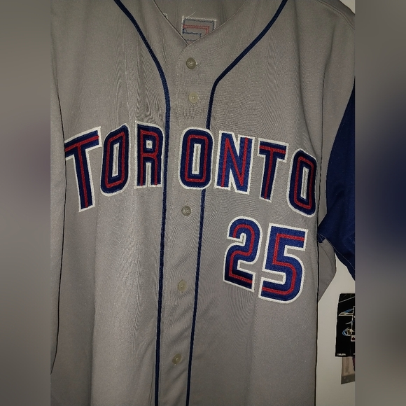 Majestic Authentic Toronto Blue Jays Carlos Delgado Away Jersey Size 58 - Picture 6 of 9